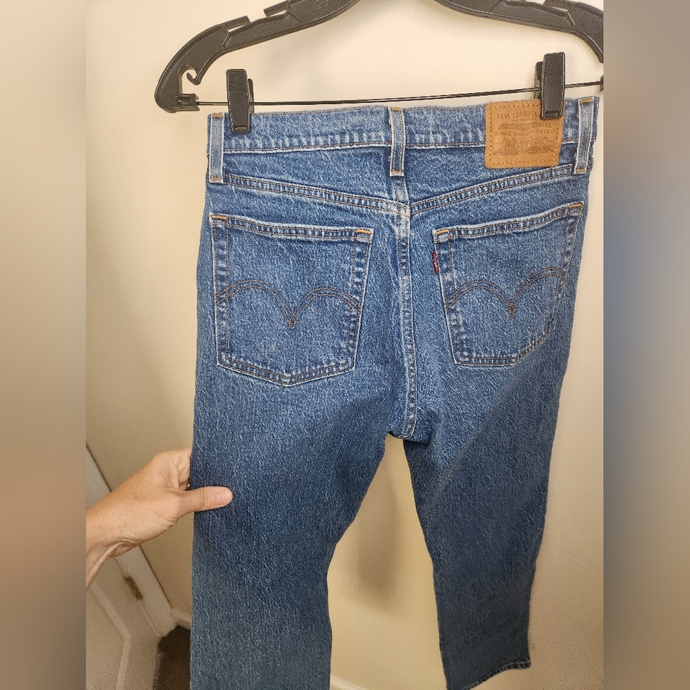 Levi's WEDGIE Women's Straight Leg Jeans - Blue - Picture 9 of 13